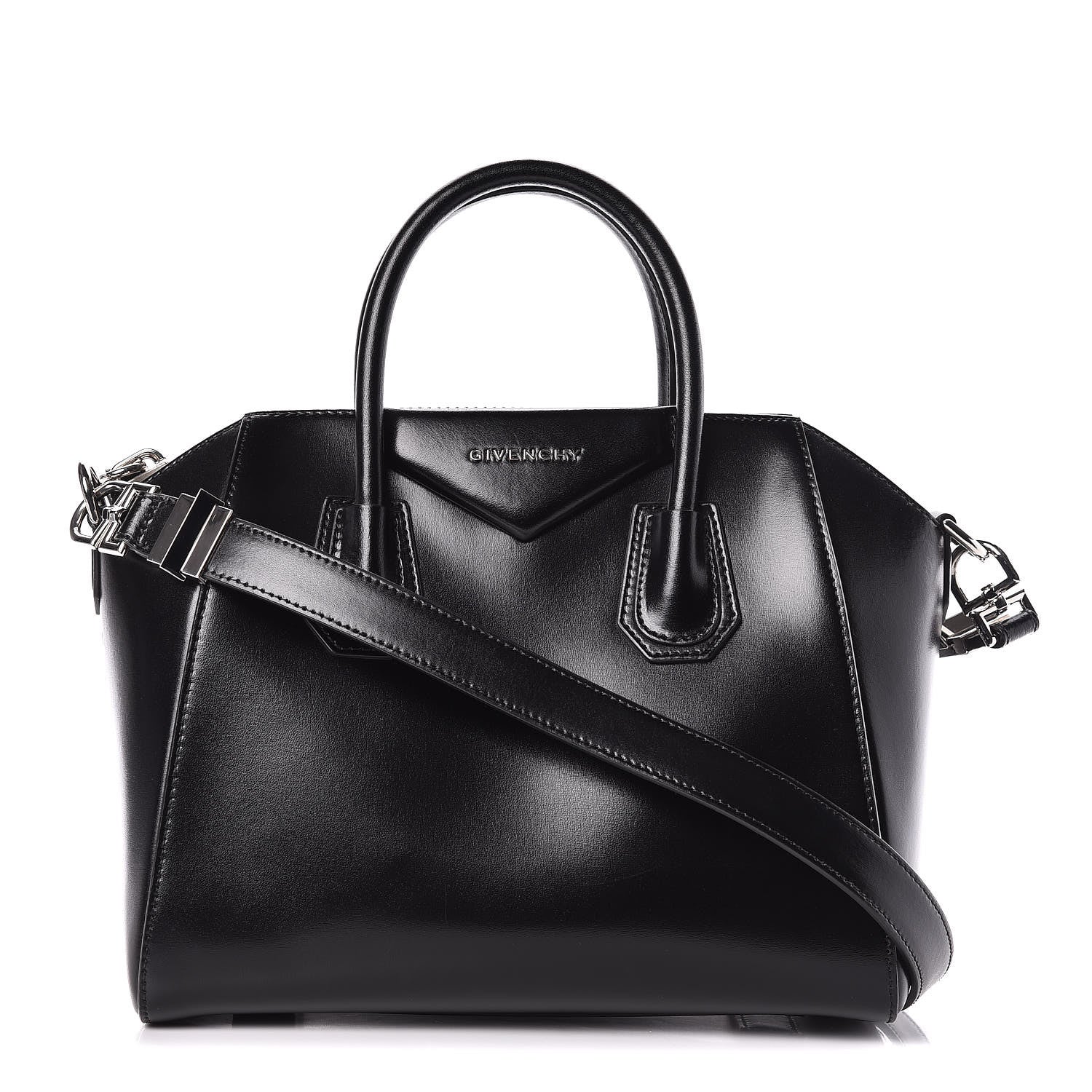 Givenchy Shiny Lord Calfskin Small Antigona Black 1 of 12