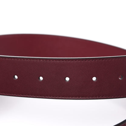 Gucci Moon Calfskin Nickel Double G 40mm Belt 90 36 Strong Red 5 of 6