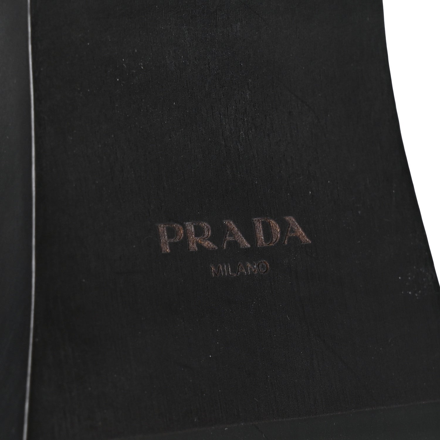 Prada Natural Calfskin 50mm Clog Sandals 37.5 Black 9 of 9
