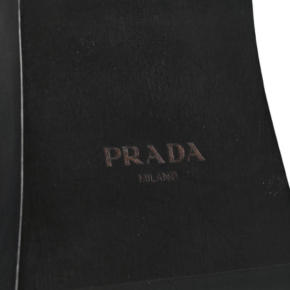 Prada Natural Calfskin 50mm Clog Sandals 37.5 Black 9 of 9