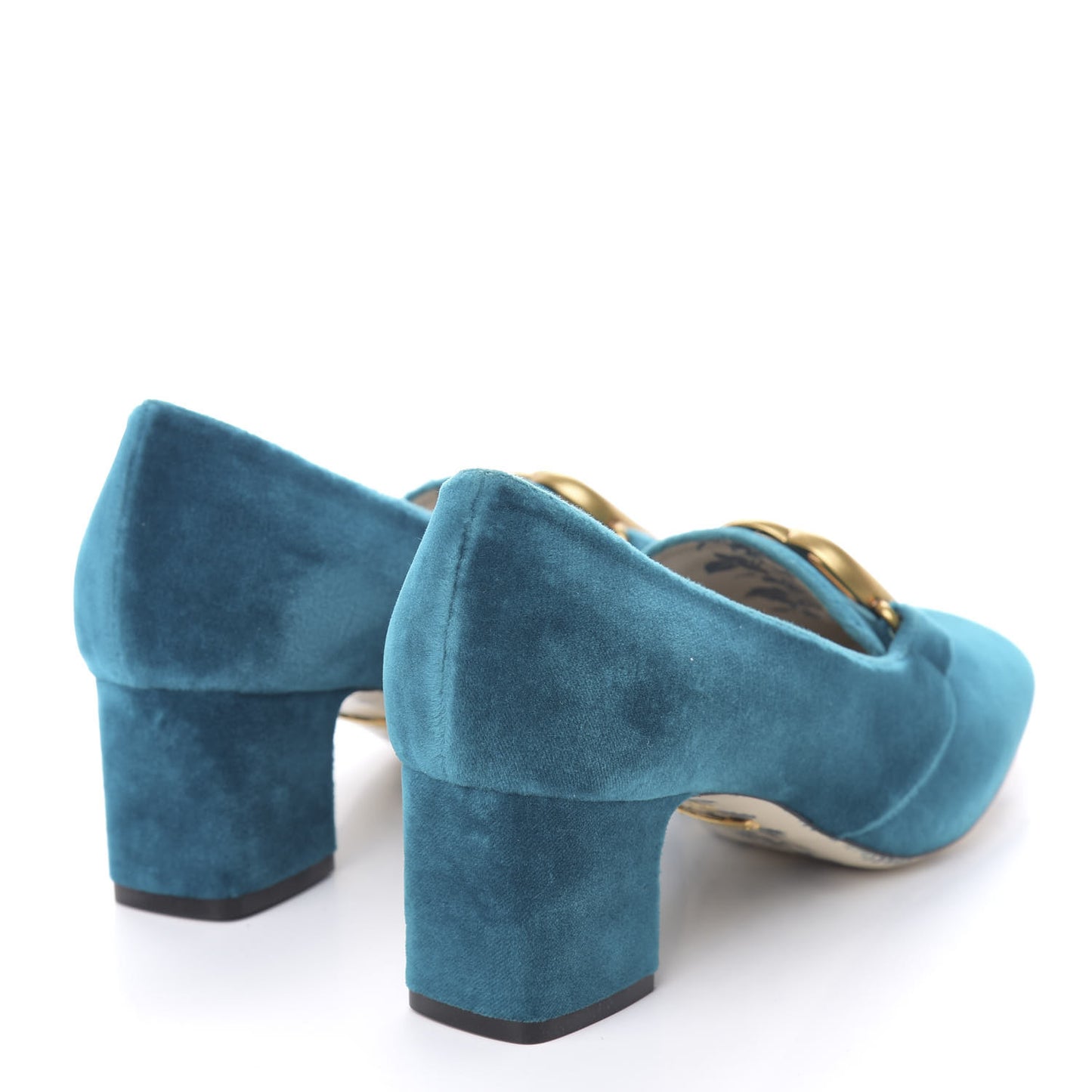 Softy Velvet GG Victoire 55mm Loafer Pumps 37 Pavone