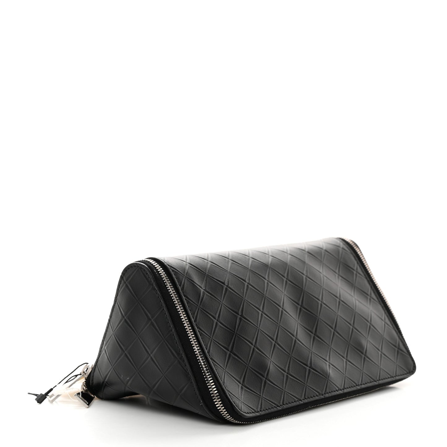 Calfskin Intarsio Toiletry Case Black