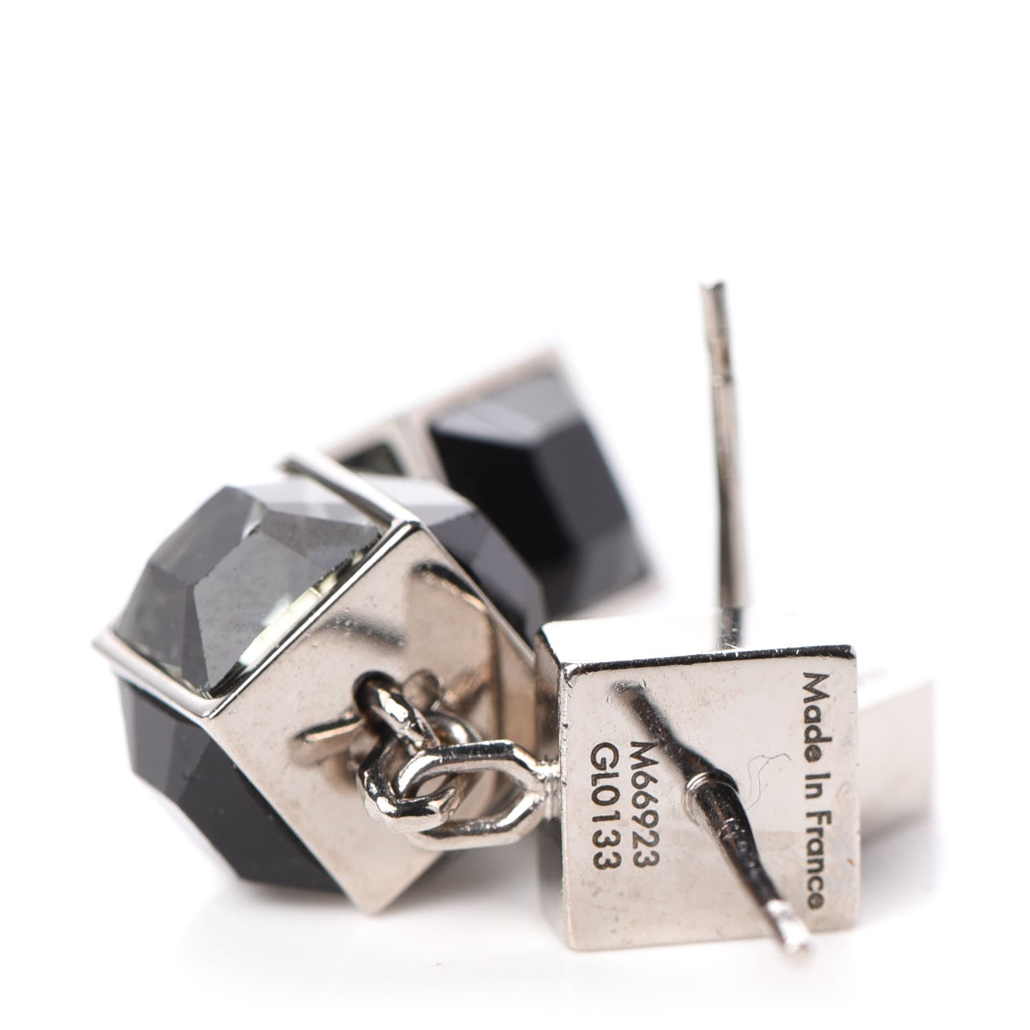 Louis Vuitton Swarovski Gamble Earring Silver 4 of 4
