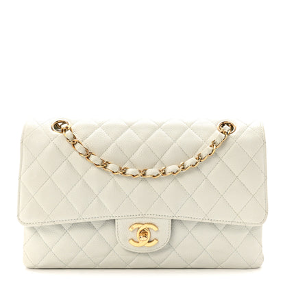 Chanel Caviar Quilted Medium Double Flap Light Blue 1 of 10