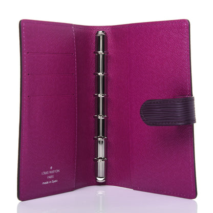 Louis Vuitton Epi Small Ring Agenda Cover Cassis 5 of 10