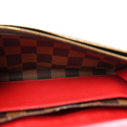 Louis Vuitton Damier Ebene Emilie Wallet Red 5 of 9