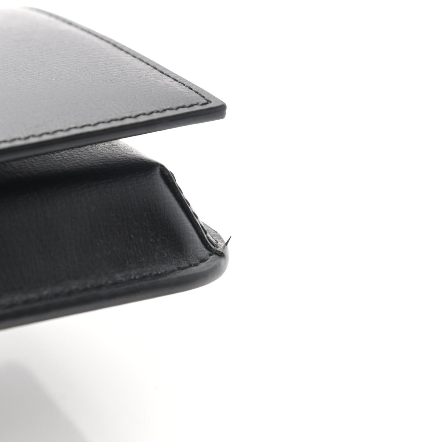 Smooth Calfskin Monogram Phone Holder Crossbody Black