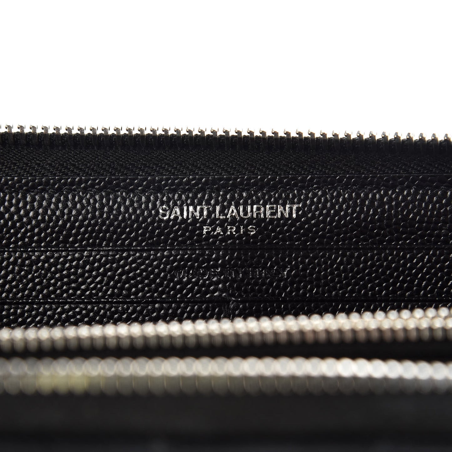 Grain De Poudre Matelasse Chevron Monogram Zip Around Wallet Black
