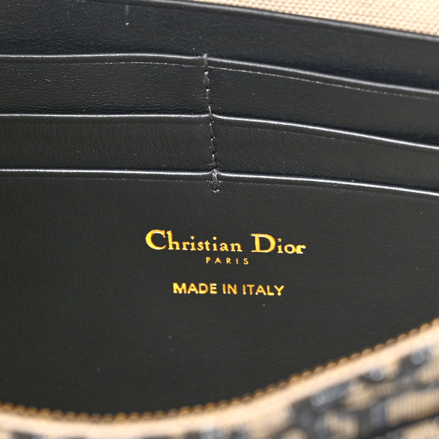 Christian Dior Oblique Saddle Chain Pouch Blue 6 of 9