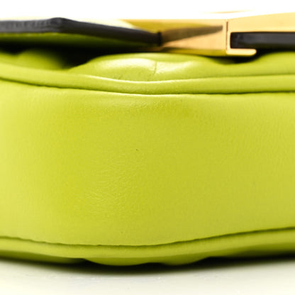 Fendi Nappa Matisse FF Embossed Nano Chain Baguette Wasabi 10 of 11
