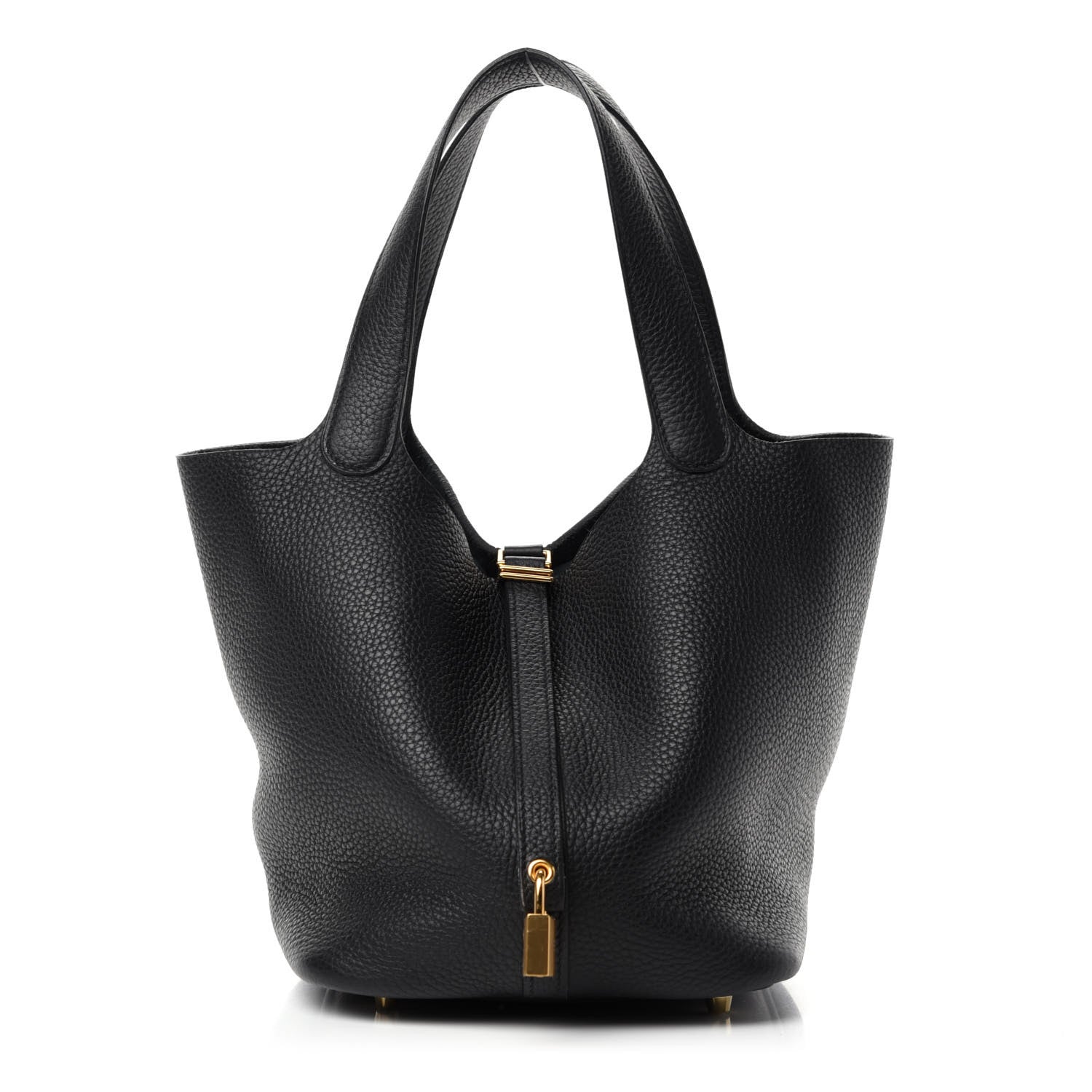 Hermes Taurillon Clemence Picotin Lock 22 MM Black 1 of 11