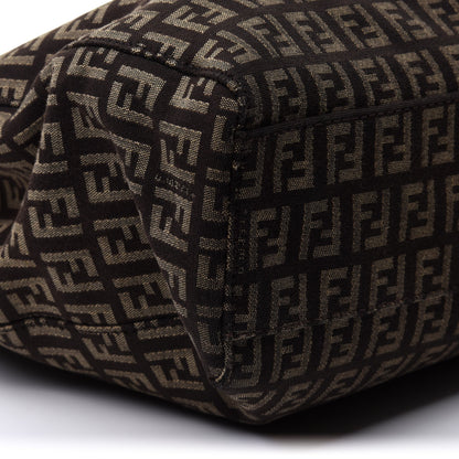 Fendi Zucchino Vitello Small Tote Testa di Moro Beige 10 of 18