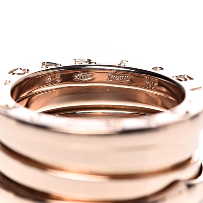 Bulgari 18K Rose Gold B.Zero1 Three-Band Ring 49 4.75 5 of 5