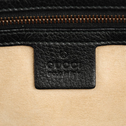Gucci Pebbled Calfskin Medium 1973 Top Handle Satchel Black 7 of 8