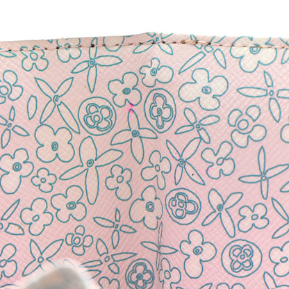 Louis Vuitton Monogram Fleuri Elise Wallet Rose 12 of 15