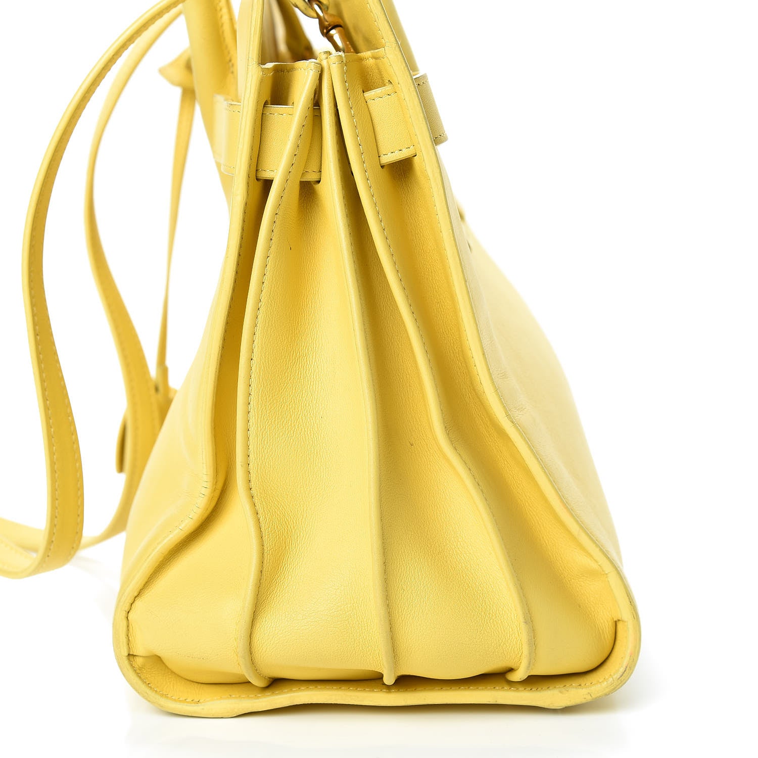 Saint Laurent Calfskin Small Sac De Jour Yellow 30 of 35