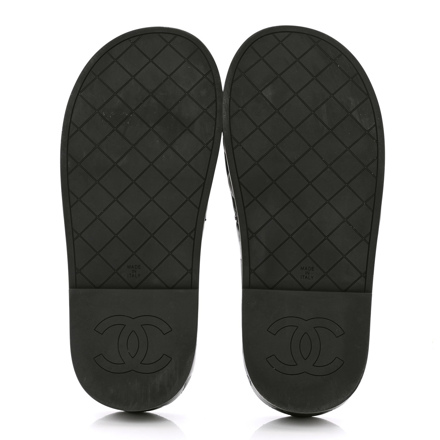 Chanel Lambskin Quilted CC Mules Sandals 37 Black 5 of 11