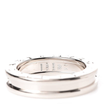 Bulgari 18K White Gold B.Zero1 One-Band Ring 51 5.75 4 of 6