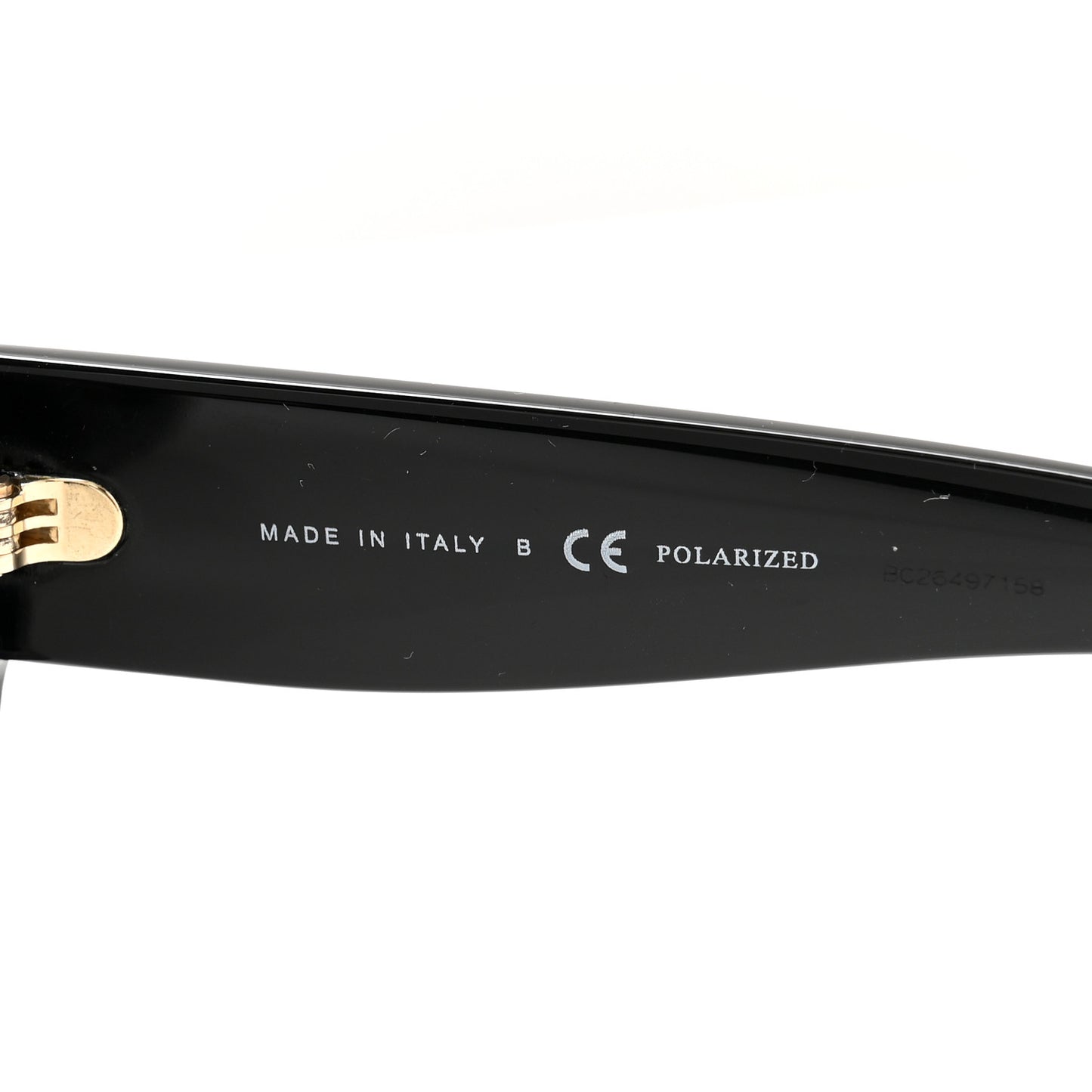 Acetate Polarized Oval CC Sunglasses 5469-B-A Black