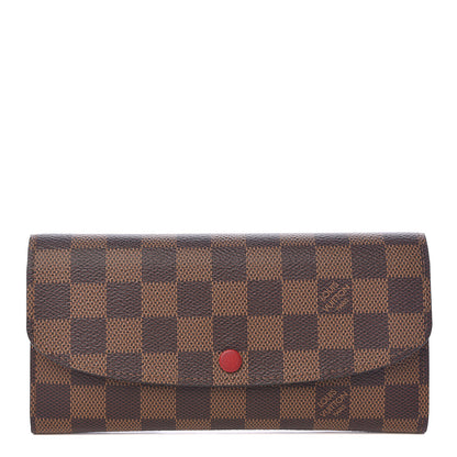 Louis Vuitton Damier Ebene Emilie Wallet 1 of 9