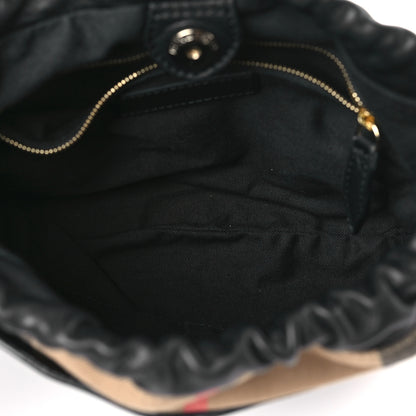Burberry Calfskin House Check Little Crush Black 5 of 8