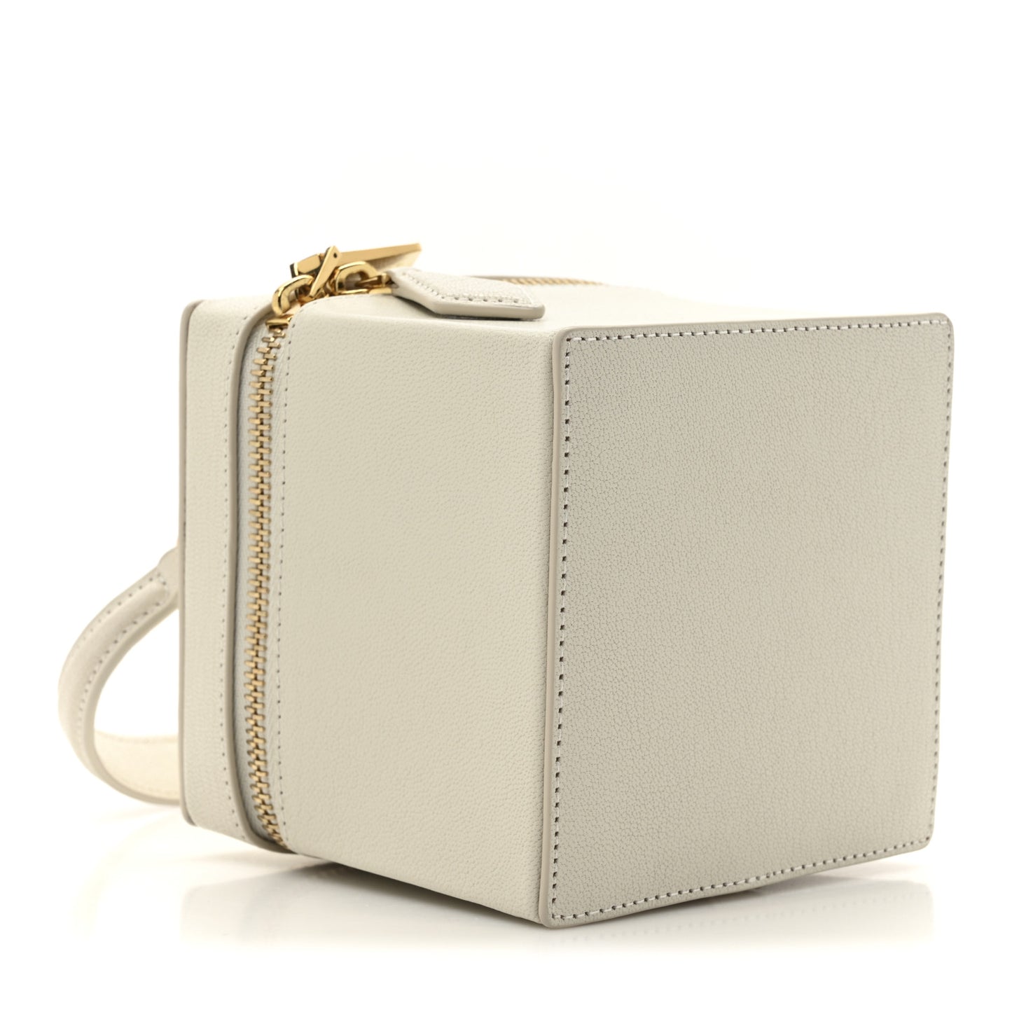 Shiny Goatskin Cub Vanity Bag Ivorie