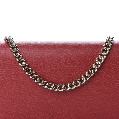 Gucci Dollar Calfskin Medium Betty Chain Wallet Tabasco 10 of 11