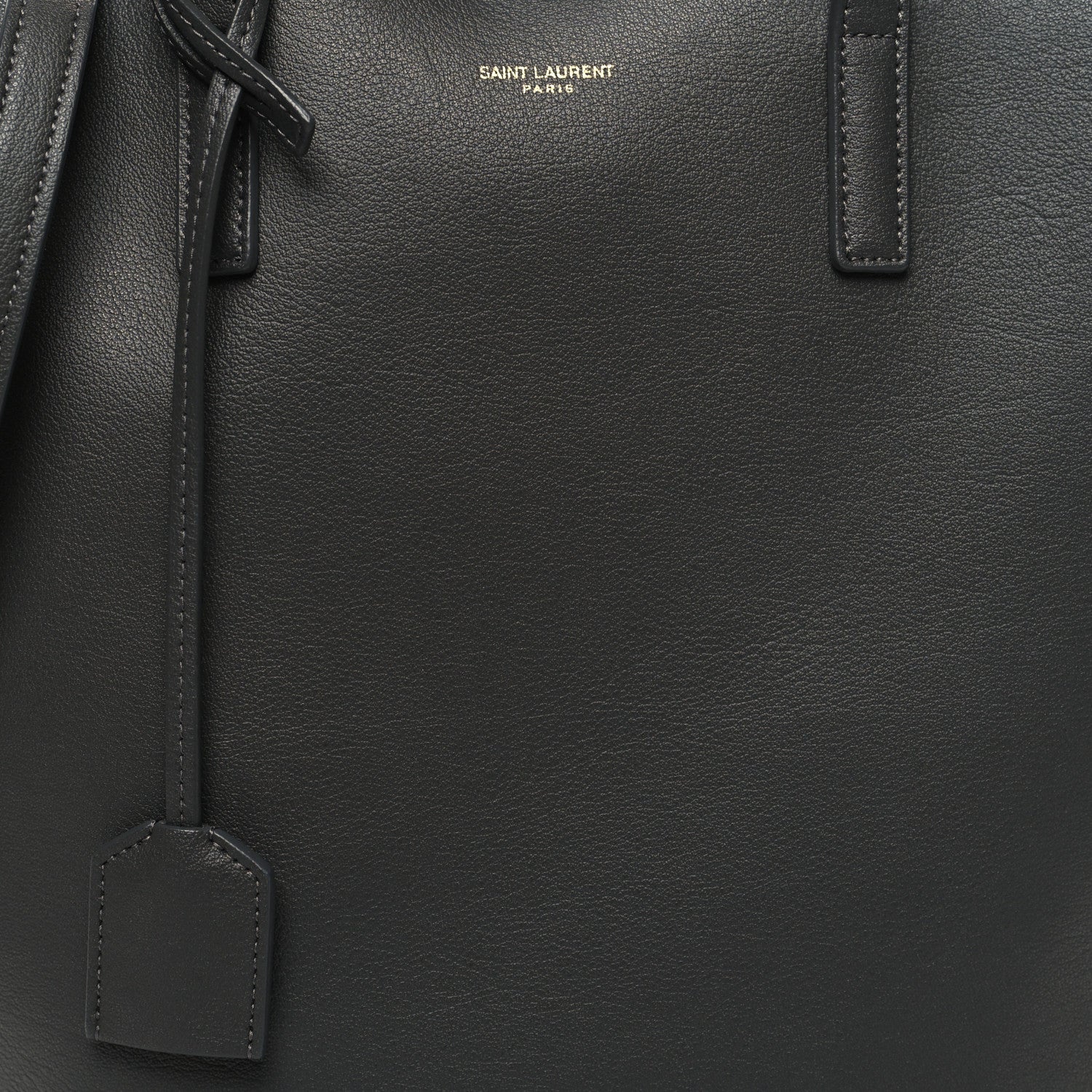 Saint Laurent Calfskin Toy Shopping Tote Storm 8 of 10