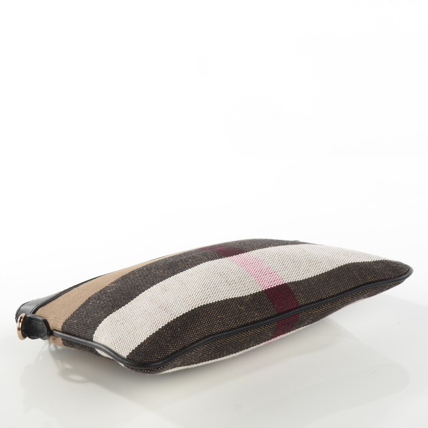 Burberry Mega Check Peyton Crossbody Clutch Bag Black 4 of 8