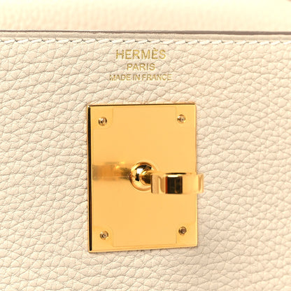 Hermes Togo Kelly Retourne 28 Craie 6 of 10