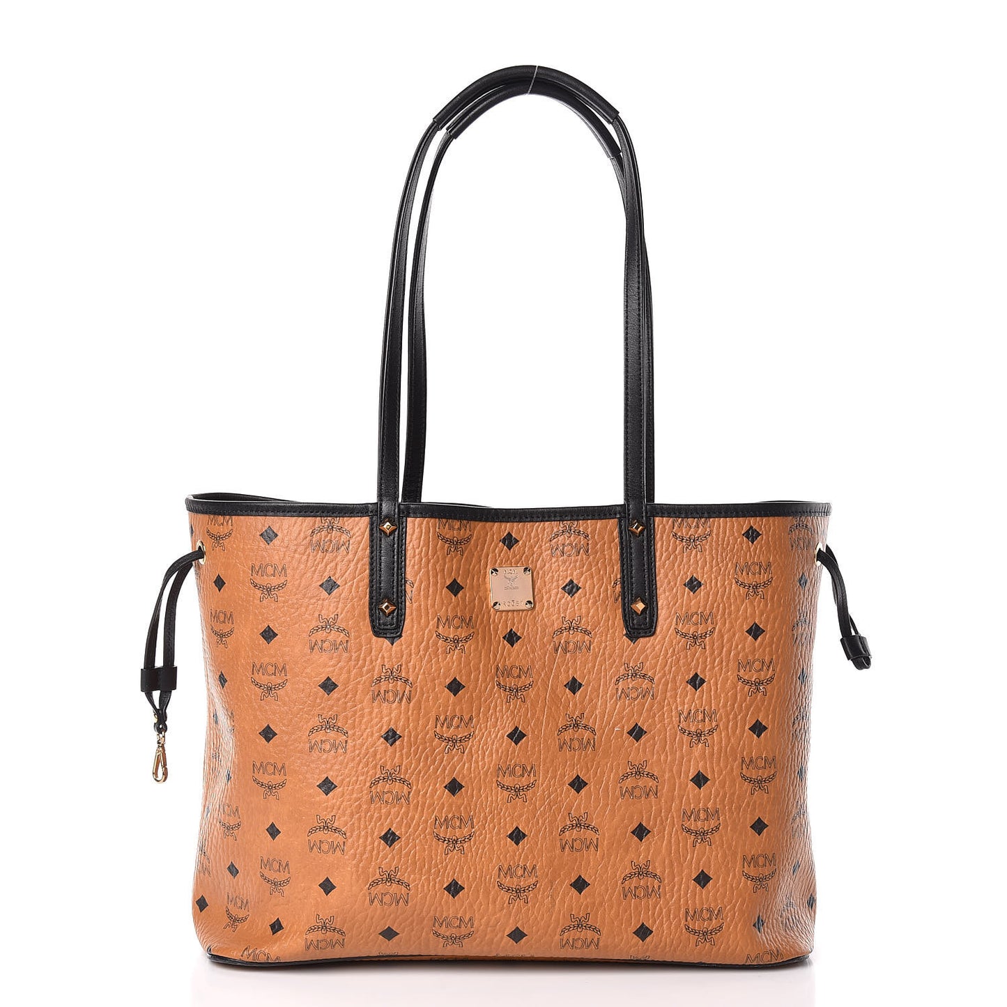 Visetos Medium Project Reversible Shopper Tote Cognac