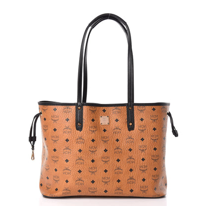 MCM Visetos Medium Project Reversible Shopper Tote Cognac 3 of 25