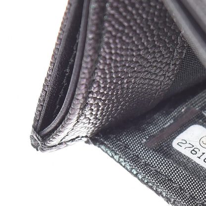 Chanel Iridescent Caviar Quilted Card Holder Black 8 of 9