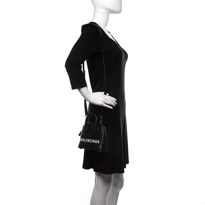 Balenciaga Grained Calfskin XXS Ville Top Handle Bag Black 2 of 9