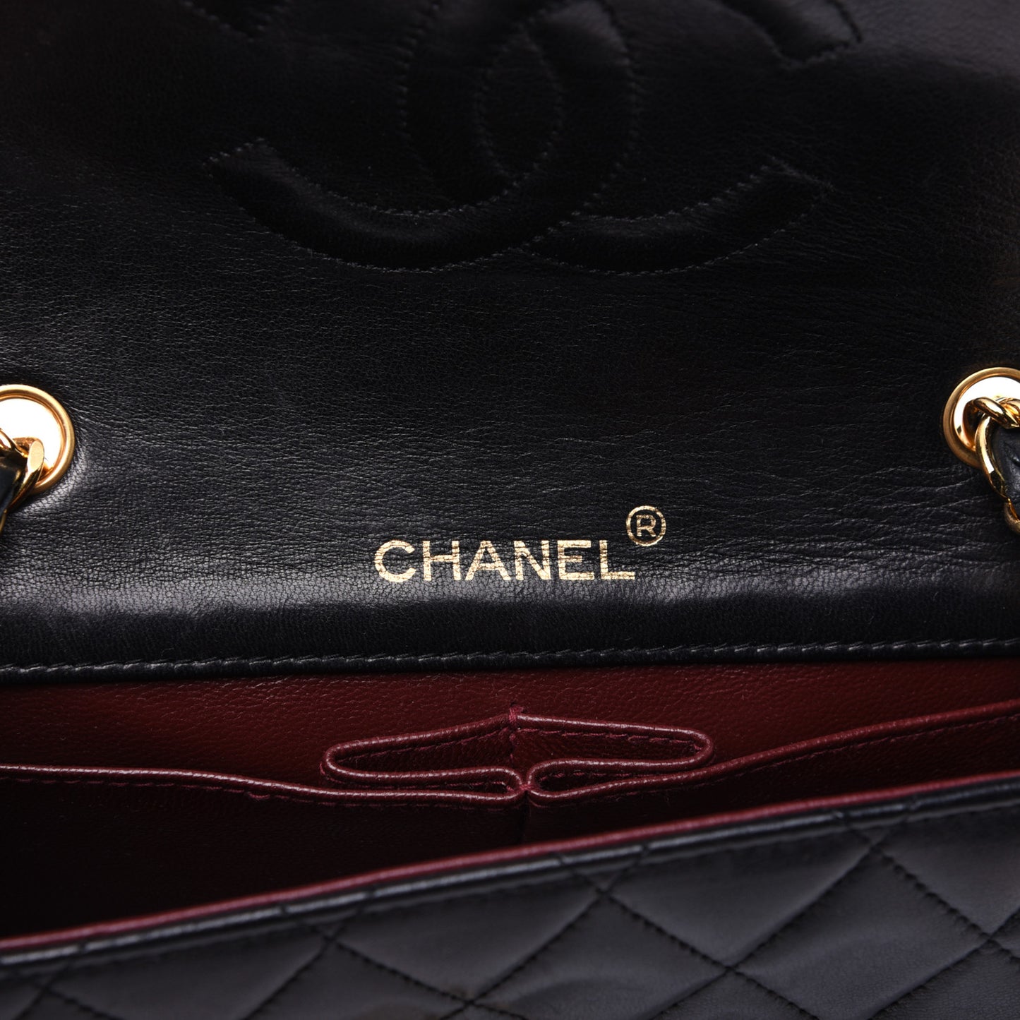 Lambskin Quilted Mini Flap Black