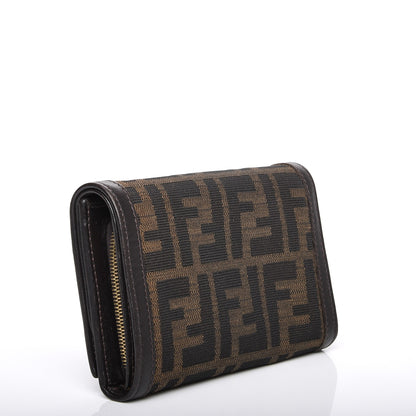 Fendi Zucca Flap Wallet Tobacco 3 of 7