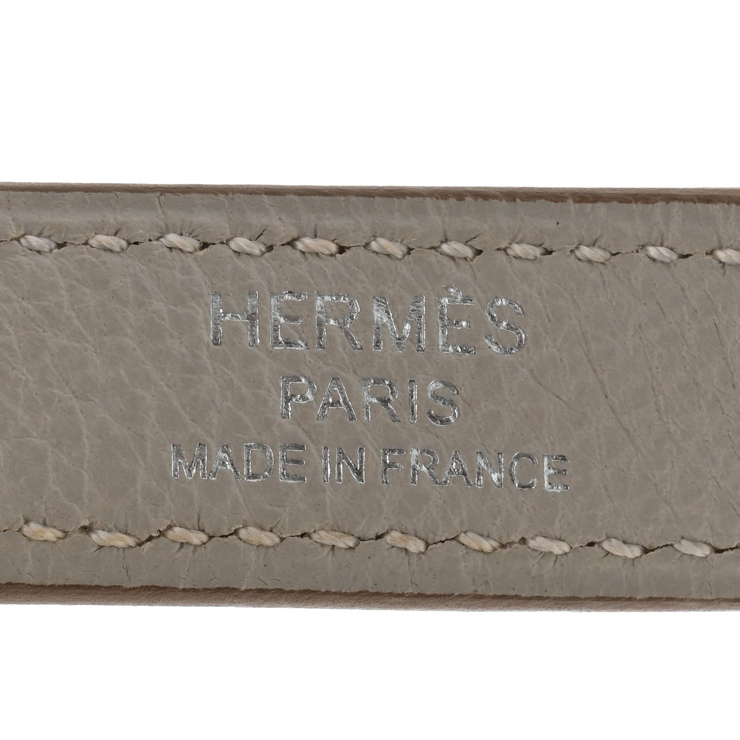 Togo Kelly Shoulder Strap Gris Perle