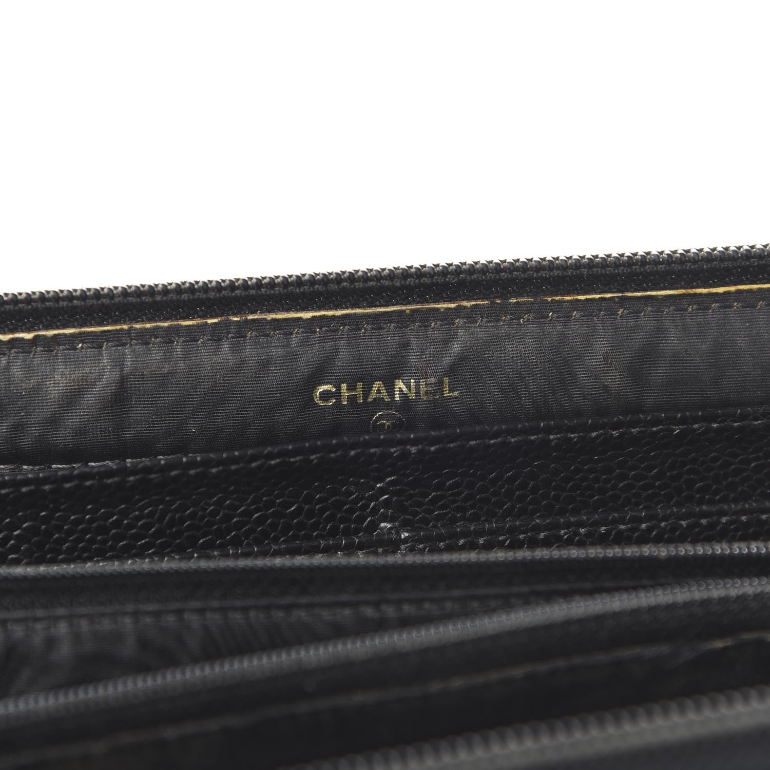 Chanel Caviar Large Timeless CC Zip Around Wallet Black 10 of 16