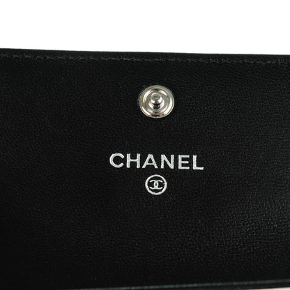 Chanel Lambskin Quilted Flap Card Holder Black 6 of 8