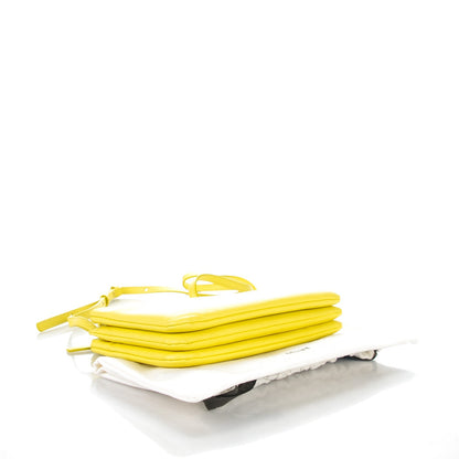 Celine Lambskin Small Trio Crossbody Bag Fluo Yellow 4 of 7