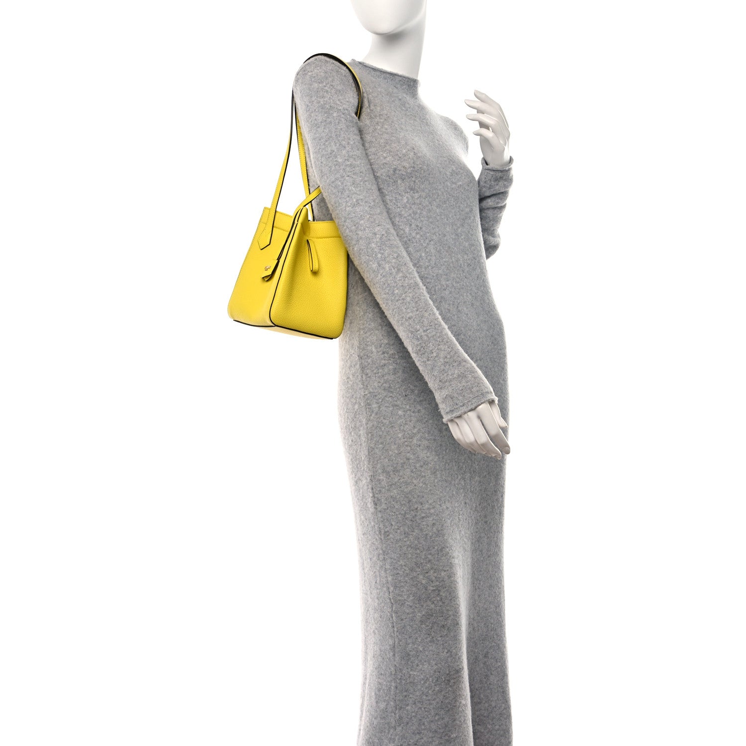 Fendi Cuoio Romano Selleria Mini Fendi Origami Yellow 2 of 14