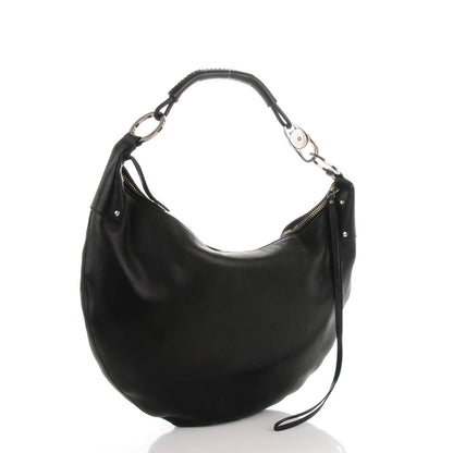 Gucci Calfskin Half Moon Hobo Black 3 of 8