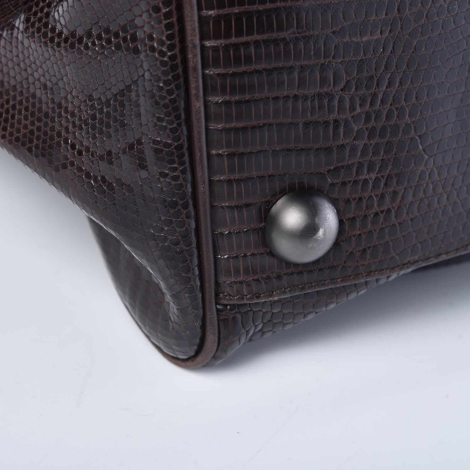 Bottega Veneta Lizard Weekender Ebano 10 of 13