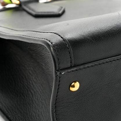 Gucci Calfskin Small Diana Tote Bag Black Yellow Fluo 17 of 19