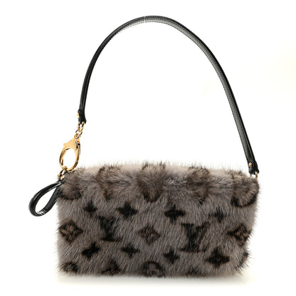 Louis Vuitton Monogram Mink Vison Milla MM Grey 1 of 9
