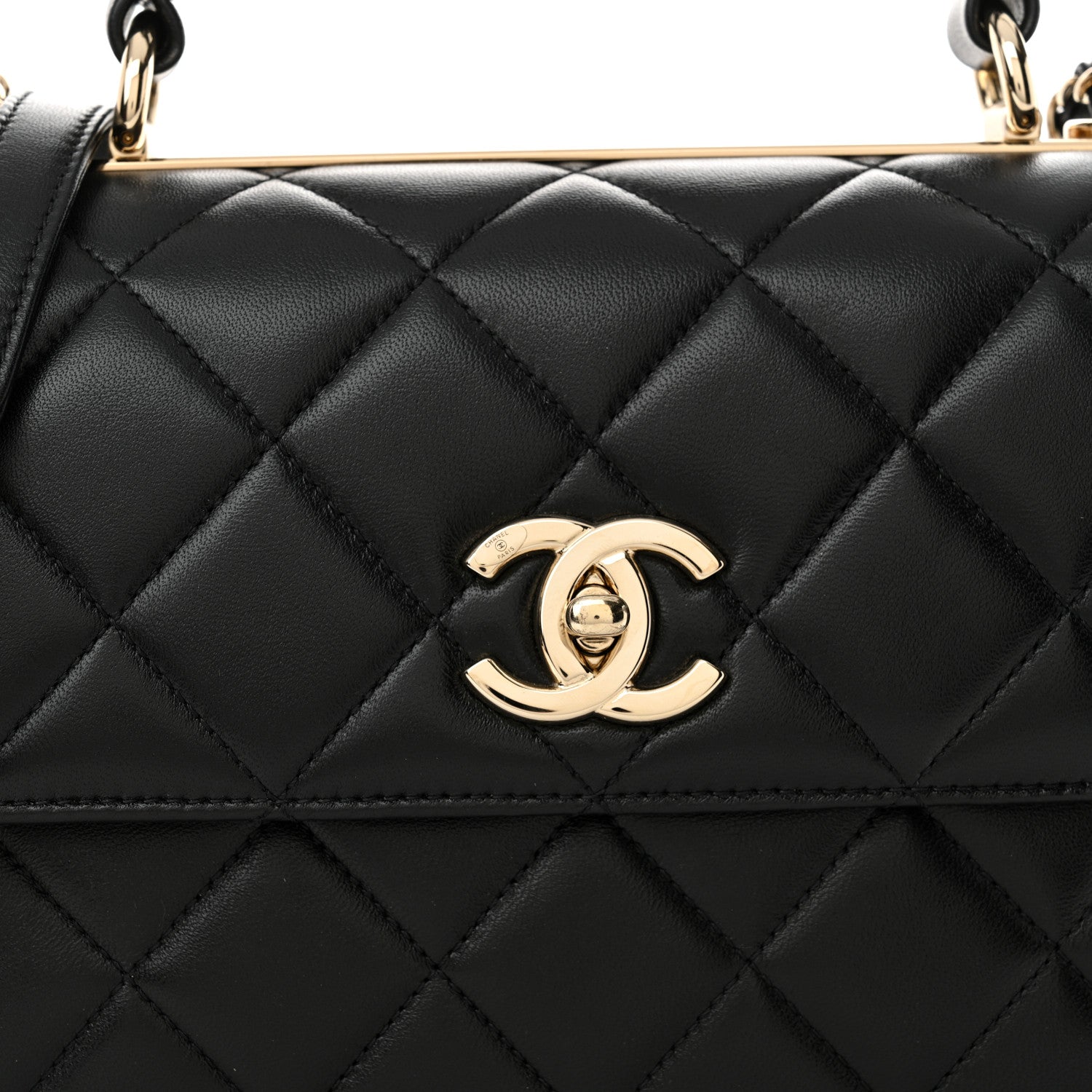 Chanel Lambskin Quilted Small Trendy CC Dual Handle Flap Bag Black 7 of 14
