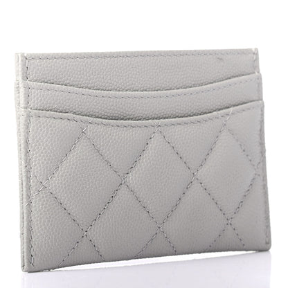Chanel Caviar Quilted Card Holder Grey 2 of 4