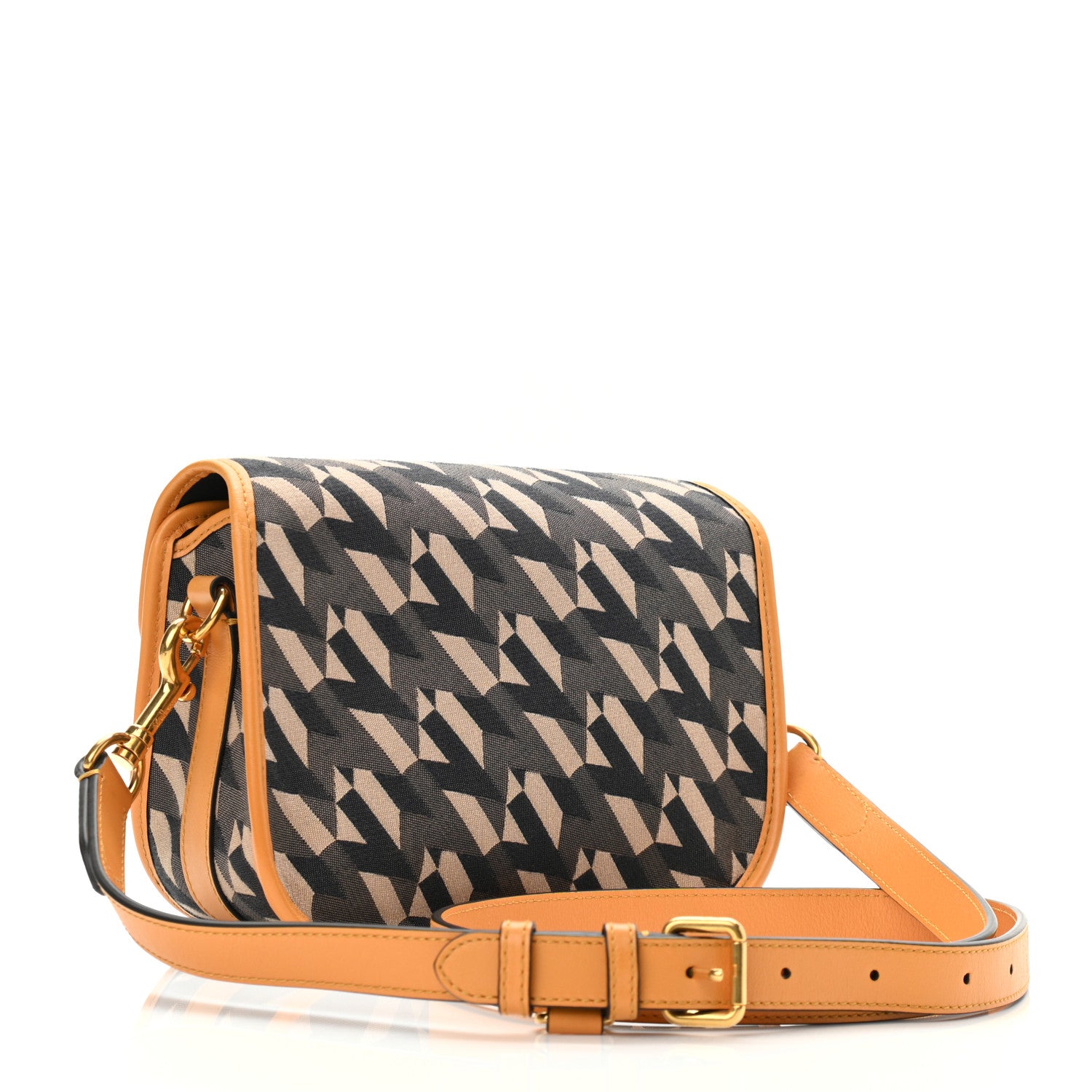 Mulberry Econyl Nylon Jacquard Calfskin Mini M Satchel Deep Amber 3 of 9