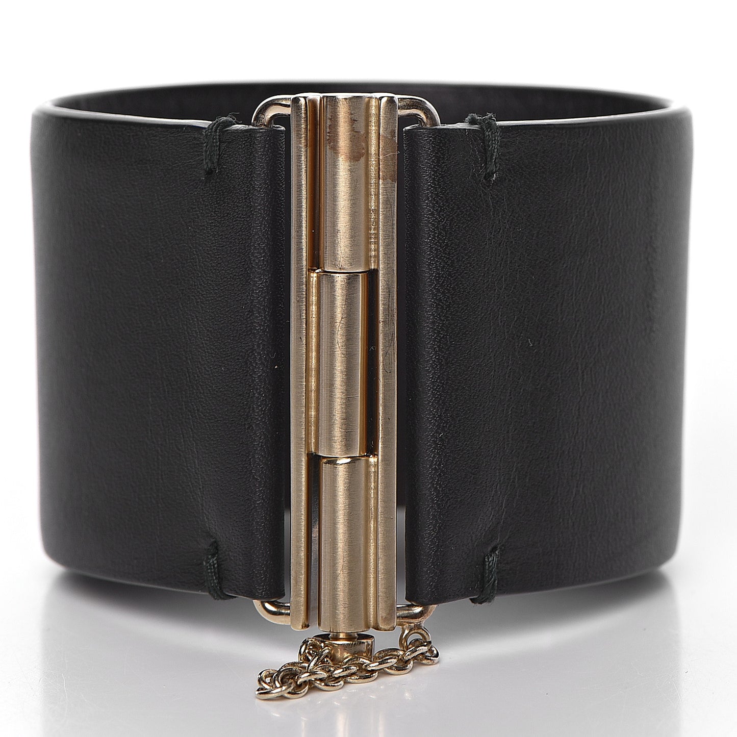 Calfskin CC Wide Cuff M Black
