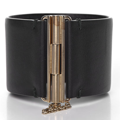 Chanel Calfskin CC Wide Cuff M Black 3 of 9